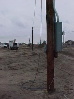 Meter Pole for Temporary Power